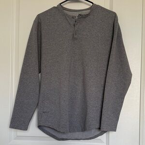 Men's Gray Bylt Henley Long-Sleeve Shirt